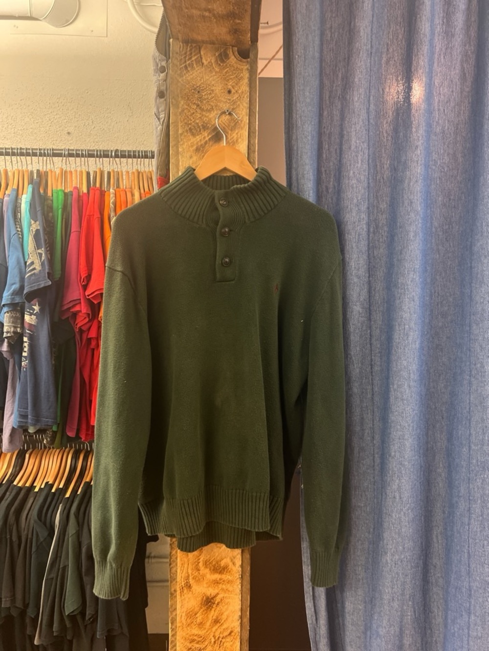 Vintage Polo Ralph Lauren Green Knit Sweater